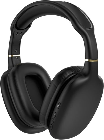 TJ Home Essentials Active Noise Cancellation Bluetooth Over Ear Headphones Leather