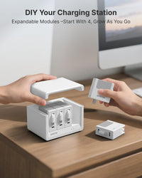 Gitryin 12-in-1 Desktop Charging Station, 160W USB Retractable GaN Charger