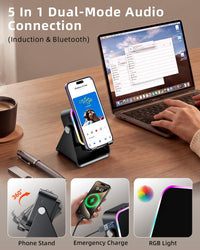 Induction Speaker 5-in-1 Wireless Bluetooth Audio for iPhone Android