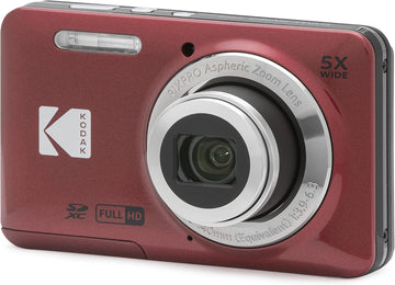 Kodak PIXPRO FZ55-RD 16MP Digital Camera 5X Optical Zoom 28mm Wide Angle 1080P Full